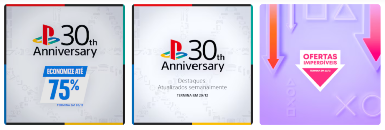 [Notícia] – Promoções e surpresas de 30 anos de aniversário do Playstation
