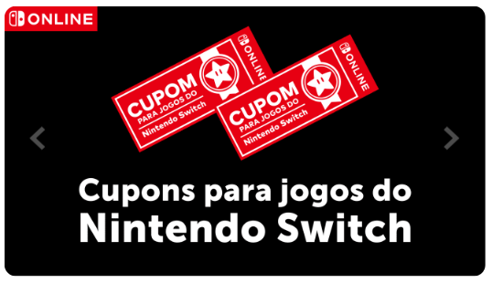Cupons Nintendo Online